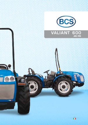 Tracteurs 4WD BCS Valiant 600 AR