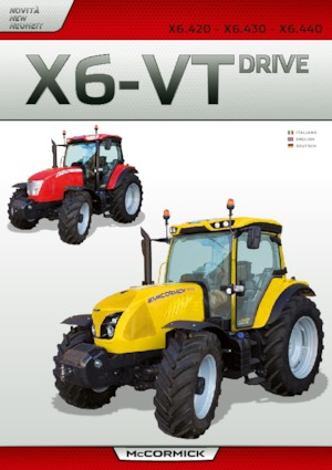 Tracteurs 4WD McCormick X6.430VT-Drive
