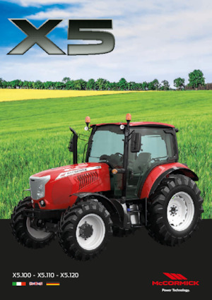 Tracteurs 4WD McCormick X5.110 Efficient