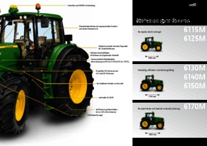 Tracteurs 4WD John Deere 6170 M Plus