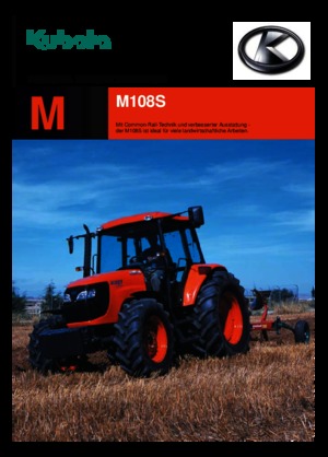 Tracteurs 4WD Kubota M 108 S