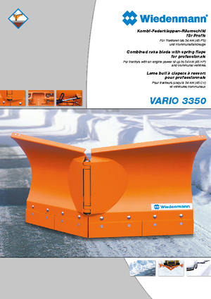Chasse-neige ajustables Wiedenmann SnowMaster Vario 3353