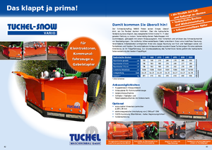 Chasse-neige ajustables Tuchel Vario 270