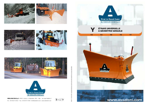 Chasse-neige ajustables Assaloni Y 3 N