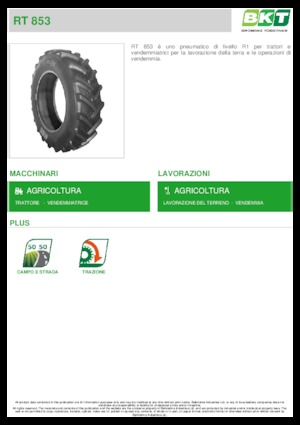 Pneus - agricole BKT RT 853 480/80 R 38