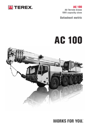 Grues tous-terrains Terex-Demag AC 100 (10x6x8)