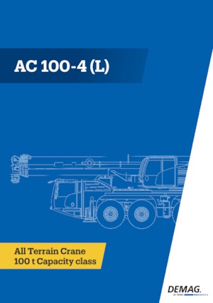 Grues tous-terrains Demag AC 100-4L
