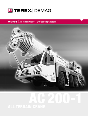 Grues tous-terrains Terex-Demag AC 200-1 (10x8x8)
