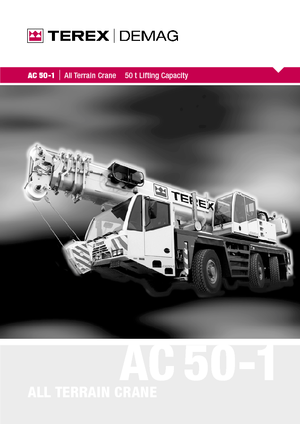 Grues tous-terrains Terex-Demag AC 50-1 (6x6x6)