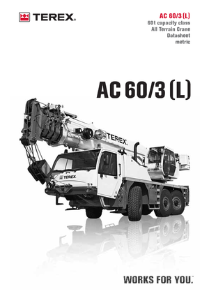 Grues tous-terrains Terex-Demag AC 60/3 (6x6x6)