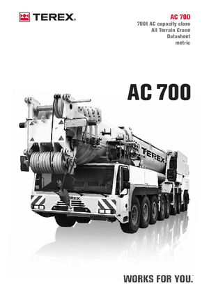 Grues tous-terrains Terex-Demag AC 700 (18x8x16)