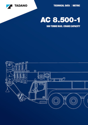 Grues tous-terrains Tadano AC 8.500-1