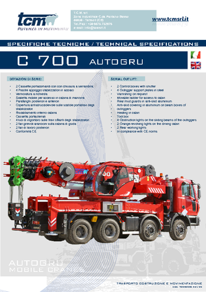 Grues tous-terrains tcm C 700 (6x4x4)