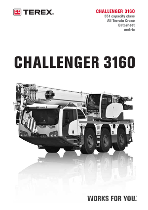 Grues tous-terrains Terex-Demag Challenger 3160 (6x4x6)