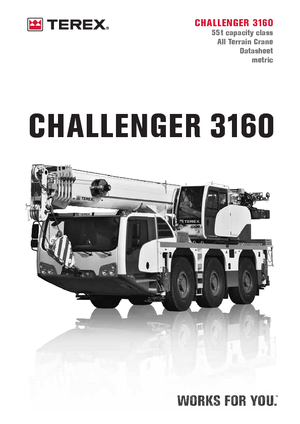 Grues tous-terrains Terex-Demag Challenger 3160 (6x4x6)