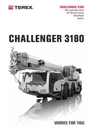 Grues tous-terrains Terex-Demag Challenger 3180 (6x4x6)