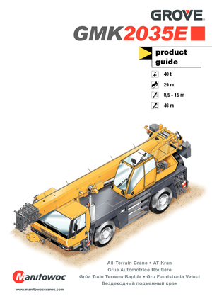 Grues tous-terrains Grove GMK2035E 