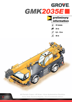 Grues tous-terrains Grove GMK2035E 