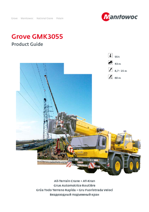 Grues tous-terrains Grove GMK3055 