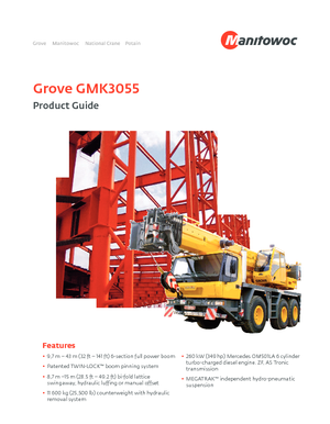 Grues tous-terrains Grove GMK3055 