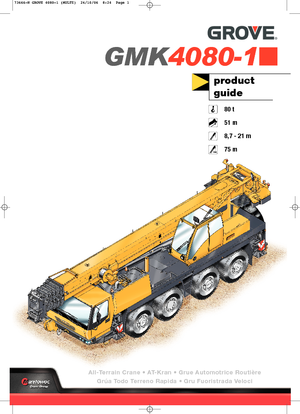 Grues tous-terrains Grove GMK 4080-1 (8x6x8)