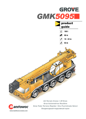 Grues tous-terrains Grove GMK5095 