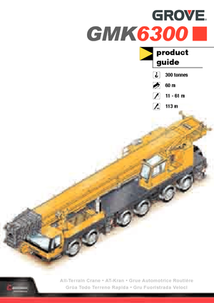 Grues tous-terrains Grove GMK6300