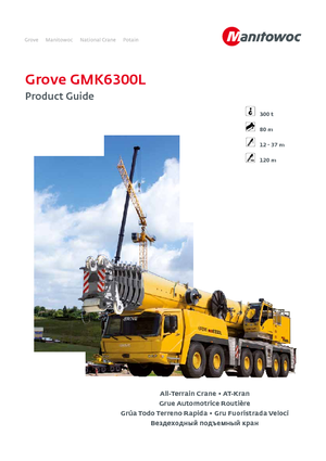 Grues tous-terrains Grove GMK 6300 L (12x6x12)