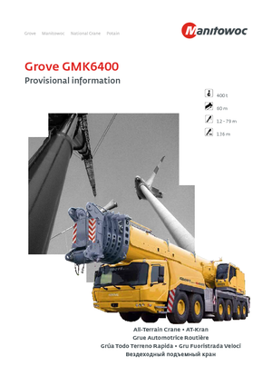 Grues tous-terrains Grove GMK 6400 (12x8x12)