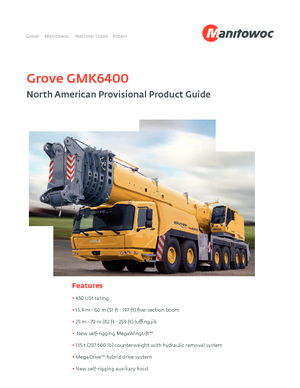 Grues tous-terrains Grove GMK 6400 (12x8x12)