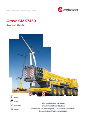 Grues tous-terrains Grove GMK7450 