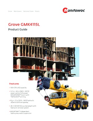 Grues tous-terrains Grove GMK4115L