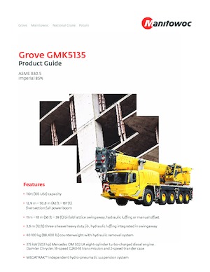 Grues tous-terrains Grove GMK5135