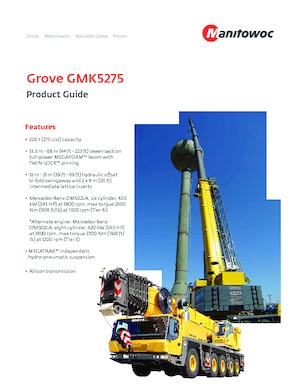 Grues tous-terrains Grove GMK5275