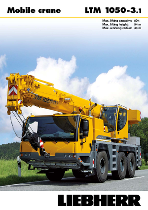 Grues tous-terrains Liebherr LTM 1050-3.1 