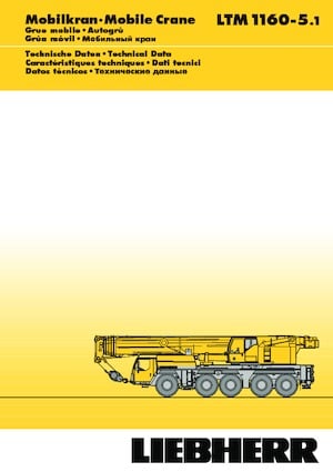 Grues tous-terrains Liebherr LTM 1160-5.1 (10x6x8)