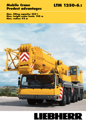 Grues tous-terrains Liebherr LTM 1250-6.1 (12x8x10)