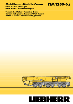 Grues tous-terrains Liebherr LTM 1250-6.1 (12x8x10)