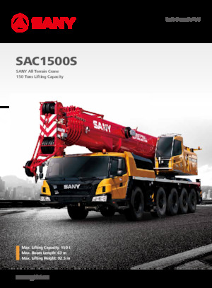 Grues tous-terrains Sany SAC1500S