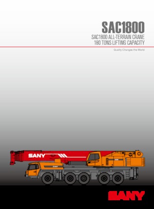 Grues tous-terrains Sany SAC1800