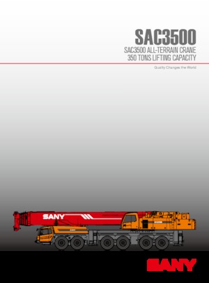 Grues tous-terrains Sany SAC3500