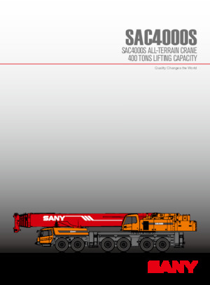 Grues tous-terrains Sany SAC4000S