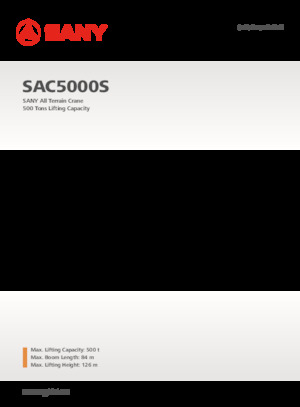 Grues tous-terrains Sany SAC5000S 