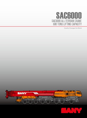 Grues tous-terrains Sany SAC6000