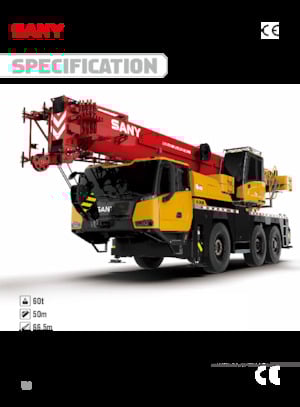 Grues tous-terrains Sany SAC600E