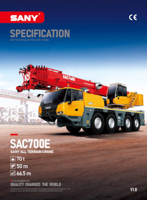 Grues tous-terrains Sany SAC700E 