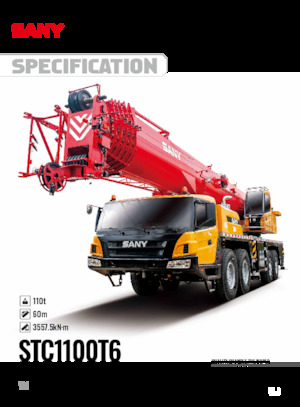 Grues tous-terrains Sany STC1100T6