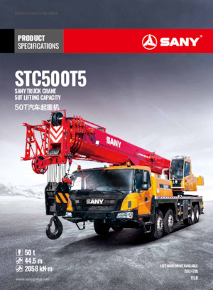 Grues tous-terrains Sany STC500T5