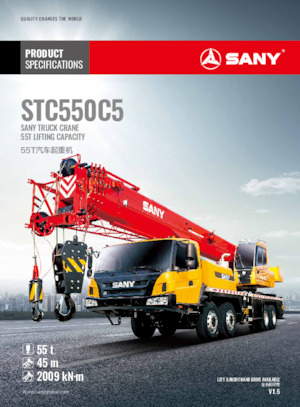 Grues tous-terrains Sany STC550C5