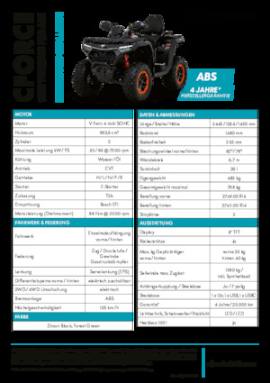 Véhicules tout-terrain et Quads CFMOTO CFORCE 1000 Touring Pro